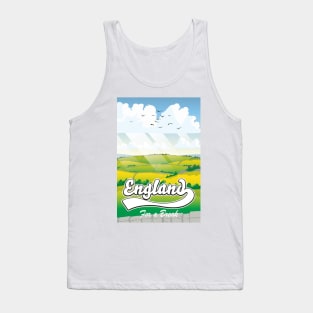 England For a Break vintage style travel poster Tank Top